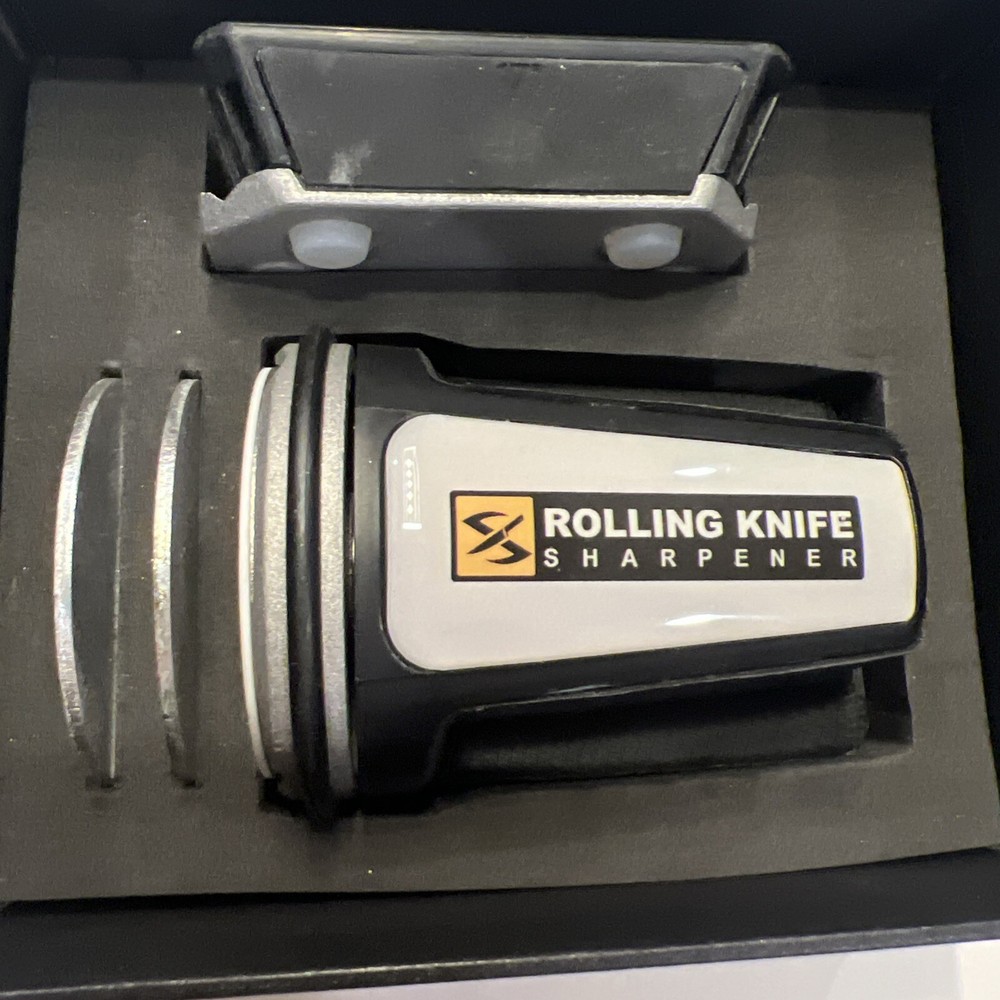 Rolling Knife Sharpener Atthaissem Multi-Stage Diamond and Ceramic Honing