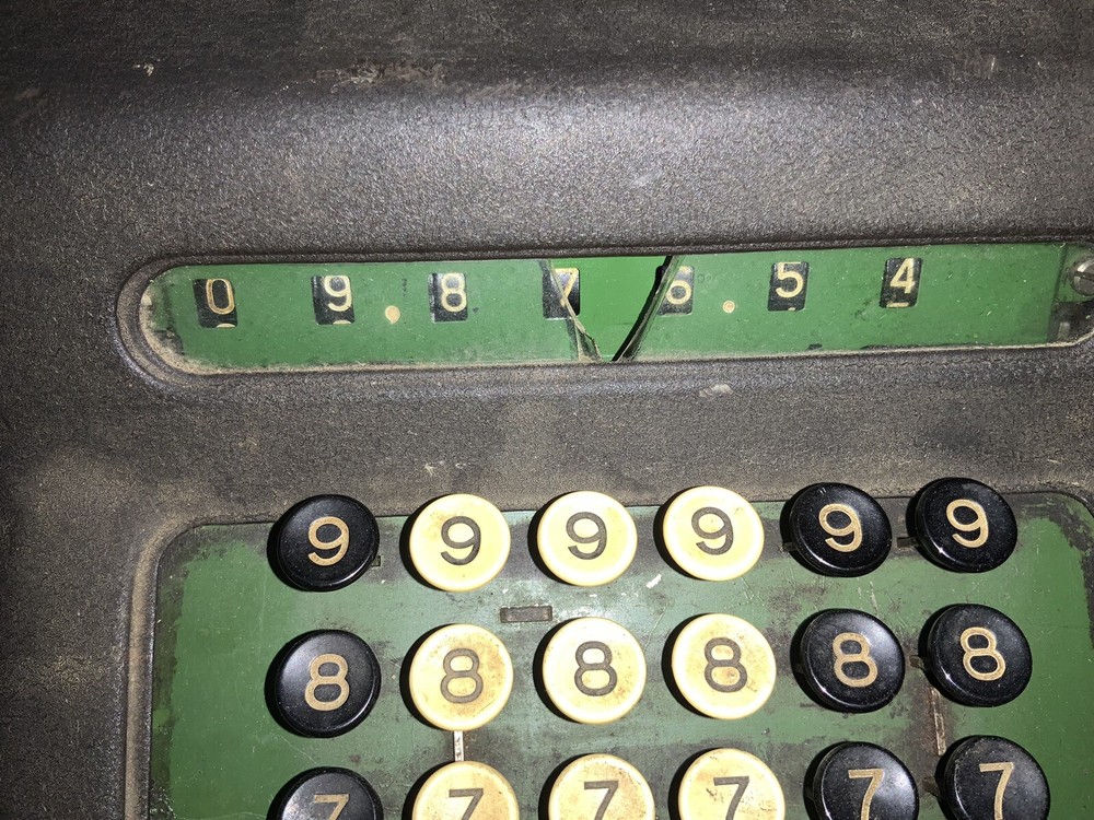 Vintage Allen Wales Adding Machine Tested - See Description