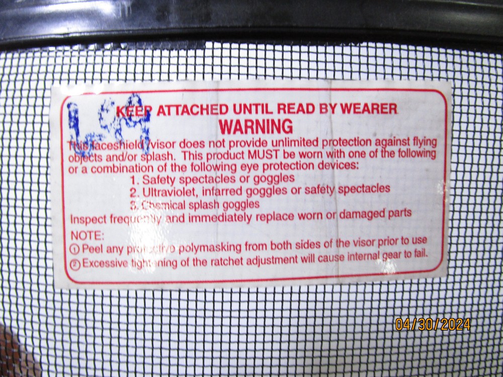 Ansi Z87-S Face Shield Visor