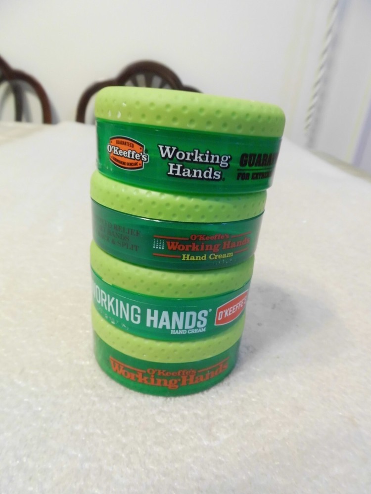 4 Empty O'Keeffe's Working Hands Hand Cream Containers-Good For Crafting Storage