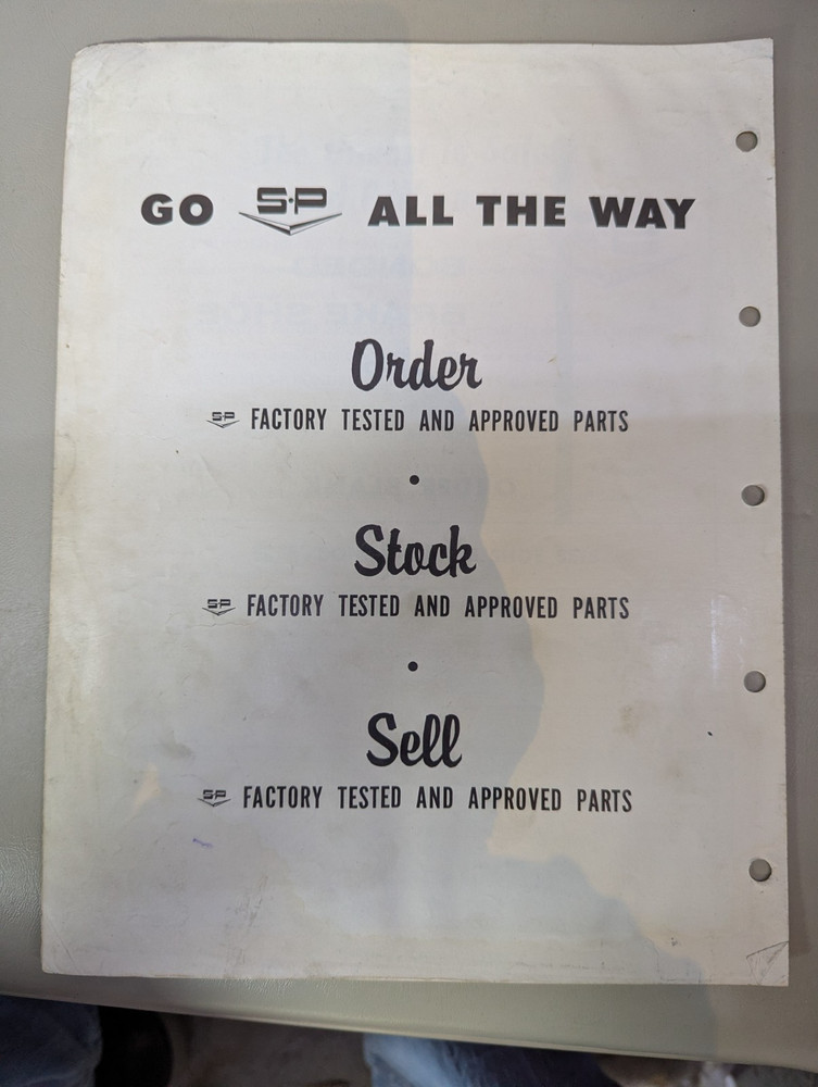 Studebaker Accessory Bonded Brake Shoes Flyer
