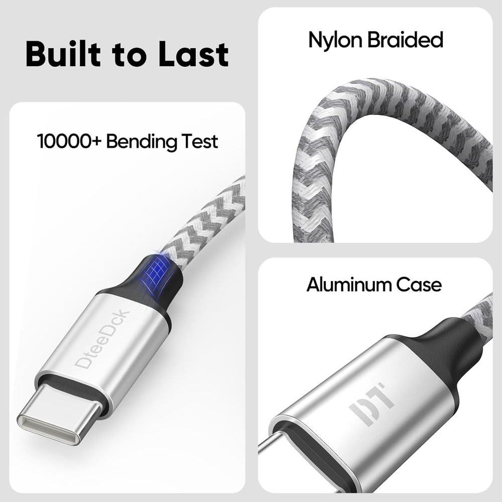 20 Ft USB C Cable, Long USB A 2.0 to Type C 12W Fast Charging & Data Transfer