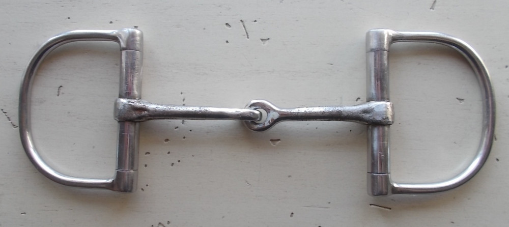5" Metal D-Ring Jointed Snaffle Horse Bit
