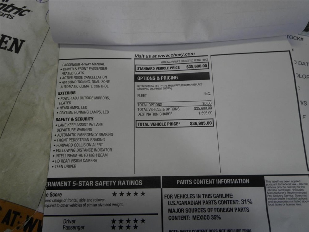 Air Shutter 2.0L Fits 22-25 BLAZER