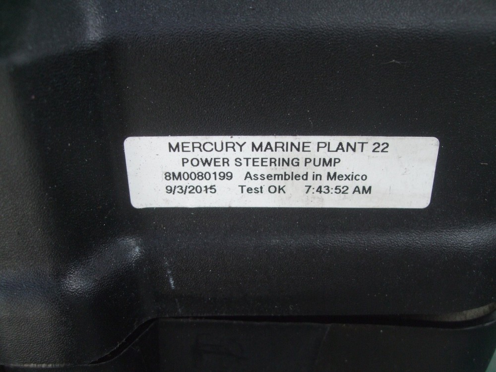 Verado Power Steering Pump