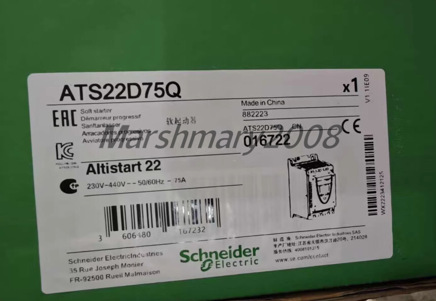 Schneider Soft Starter ATS22D75Q soft starte