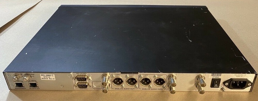 SCOPUS IRD-2980/C PROFESSIONAL RECEIVER DECODER DVB ATSC SATELLITE