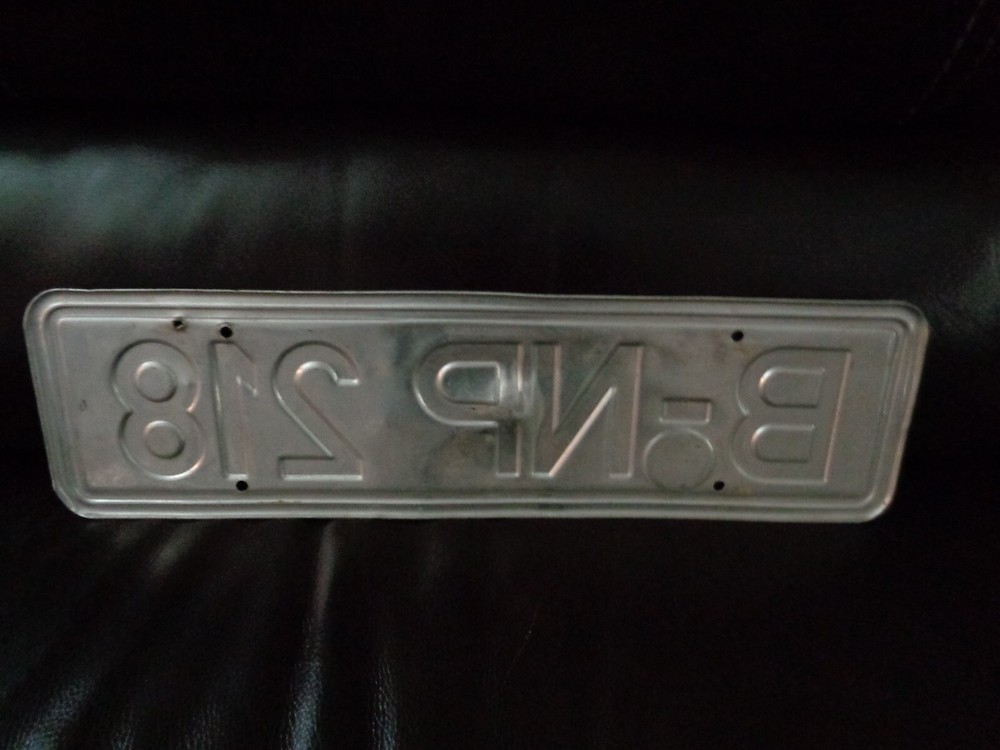 Vintage German Germany licence plate