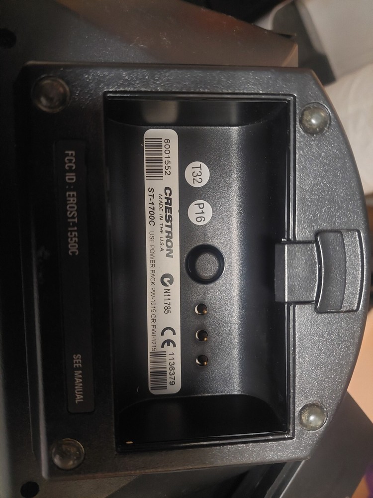 Crestron ST-1700C Touch-Screen Multimedia Control Panel with new battery