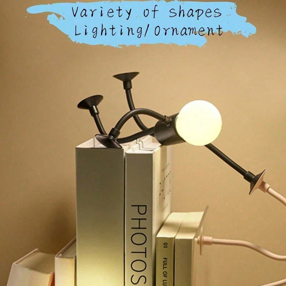 Interactive Decorative Night Light - Bendable Sportsman for Creative Spaces