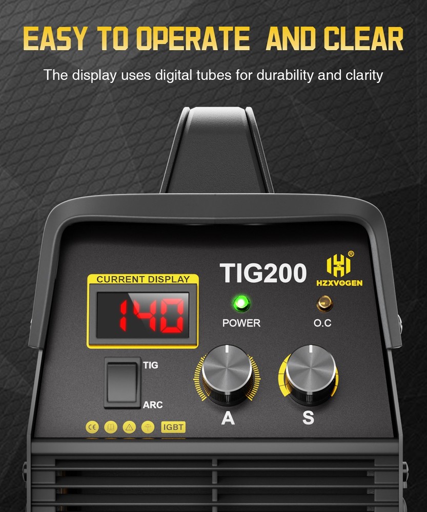 110V/220V High Frequency Stick 2-in-1 TIG Welder Machine with Post Gas Function