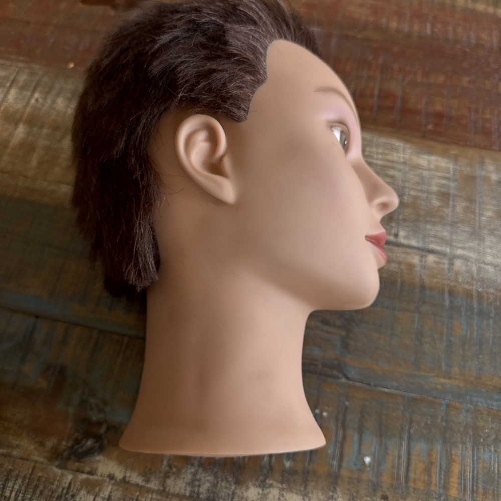 Miss Ameri-Kin Mannequin Head Item 14112 Styling Practice Head Brown Hair