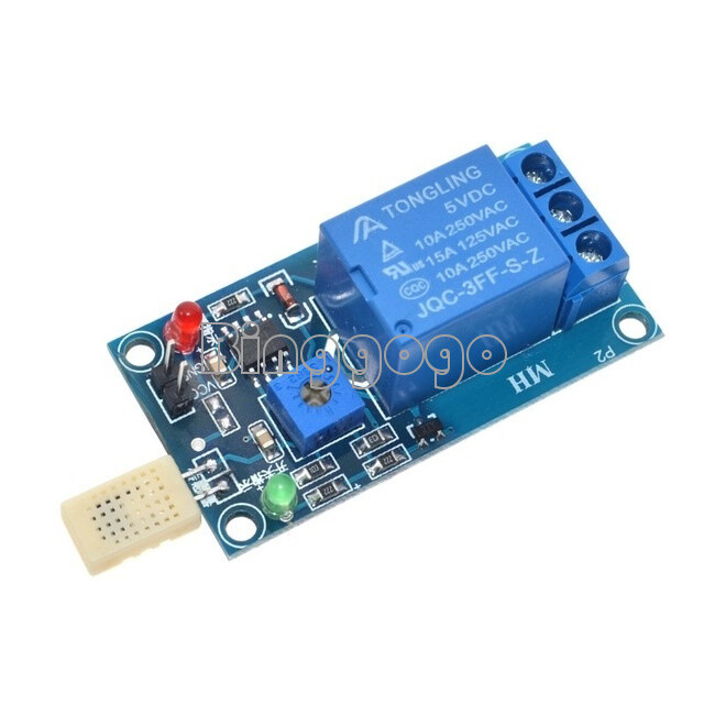 DC 5V 1 Channal 1CH 5V HR202 Humidity Sensitive Switch Relay Module