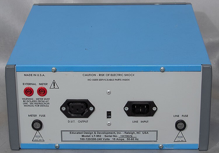ED&D/Educated Design & Development LT-952 15 A Digital Leakage Current Tester