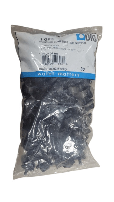 100-Pack GPH Compensating Drippers B221-100PC