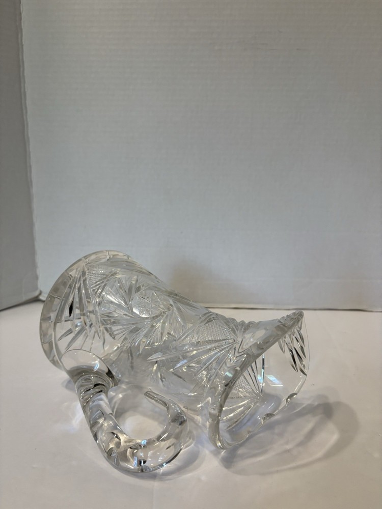 CRYSTAL JUG/PITCHER 7 1/2" TALL