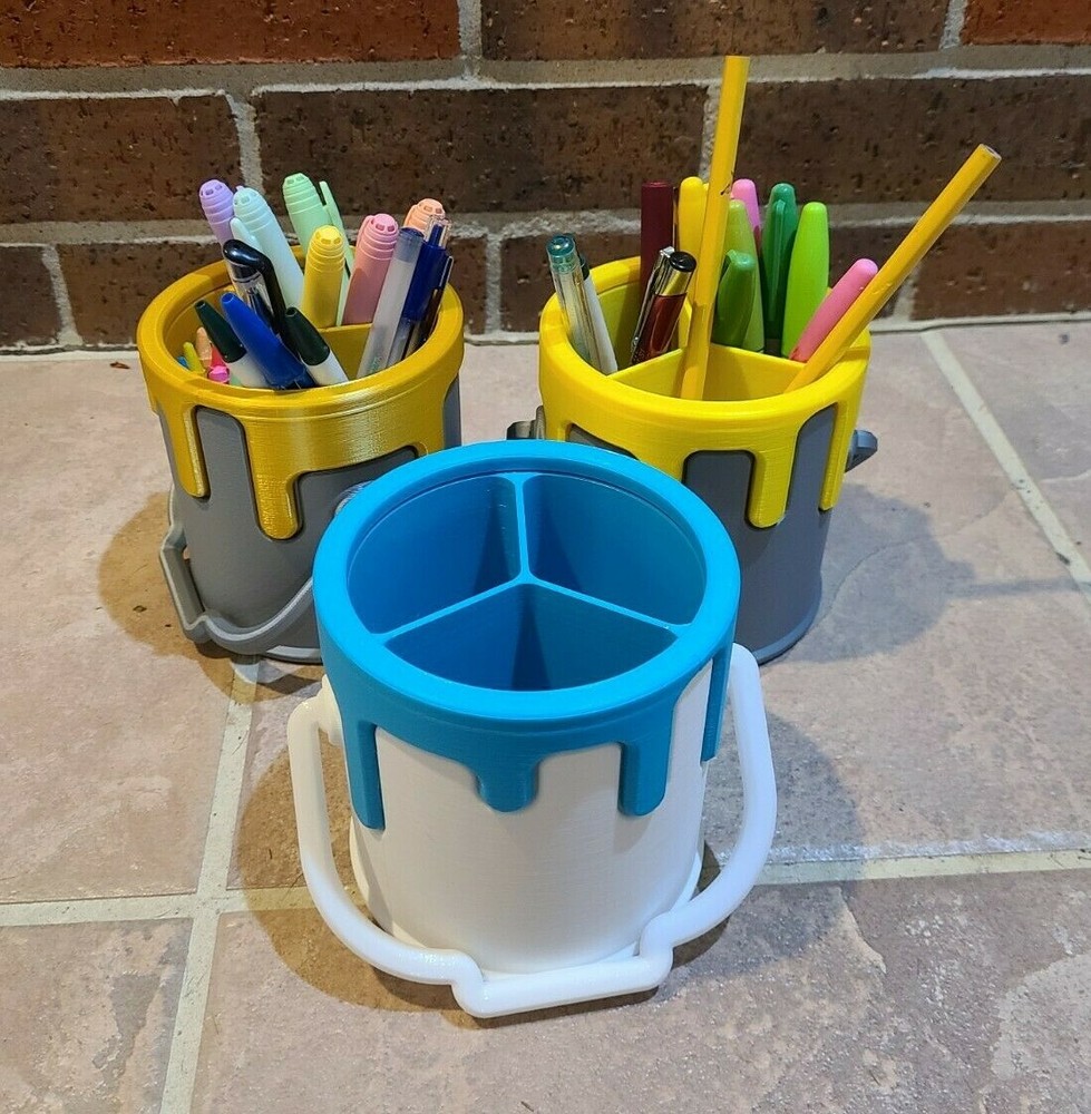 3D Printed Drippy Bucket Pencil Holder