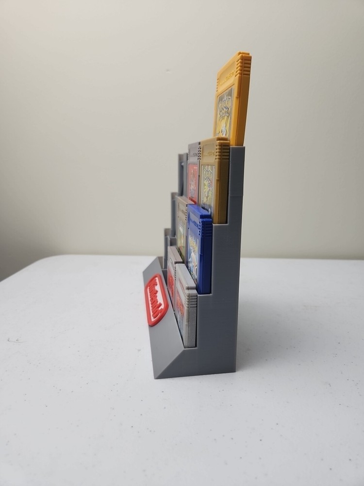 Nintendo Gameboy 16 Cartridge Display Stand, 3D Printed
