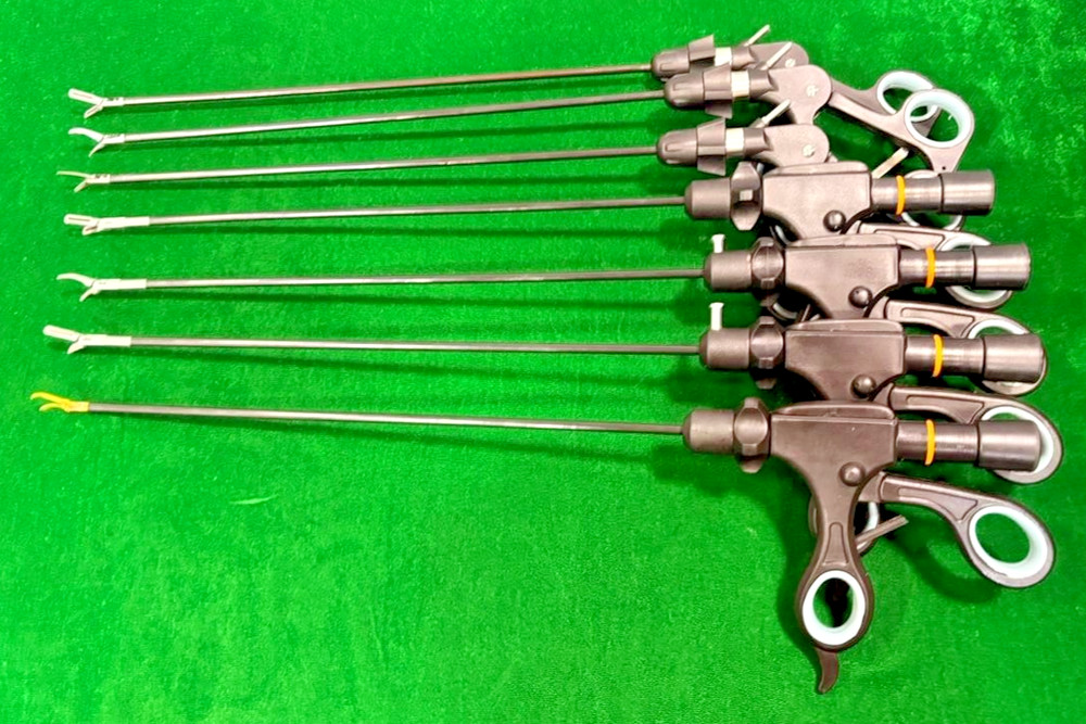 7pc Laparoscopic Monopolar/Bipolar Forceps 5mmx330mm Reusable Instruments