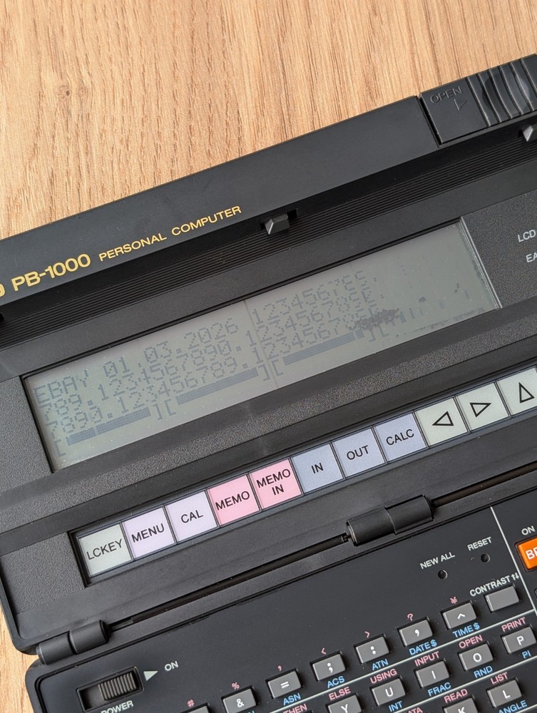 Vintage CASIO PB-1000 Pocket Personal Computer Tested READ!