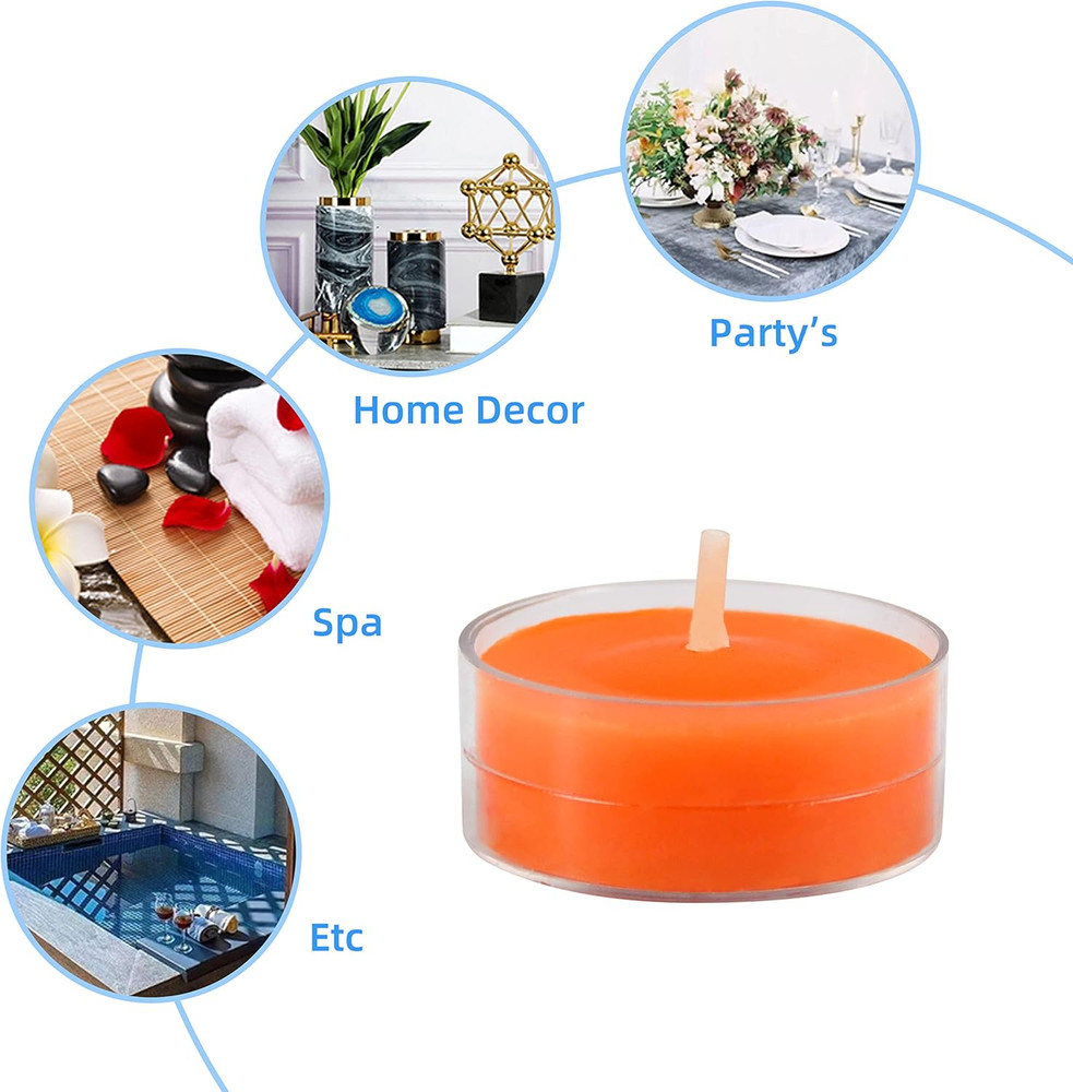 Orange Tealight Candles