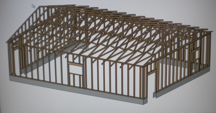 PERMIT READY 24' X 30' GARAGE PLAN DRAWN TO SCALE BLUEPRINTS AND MATERIALS LIST