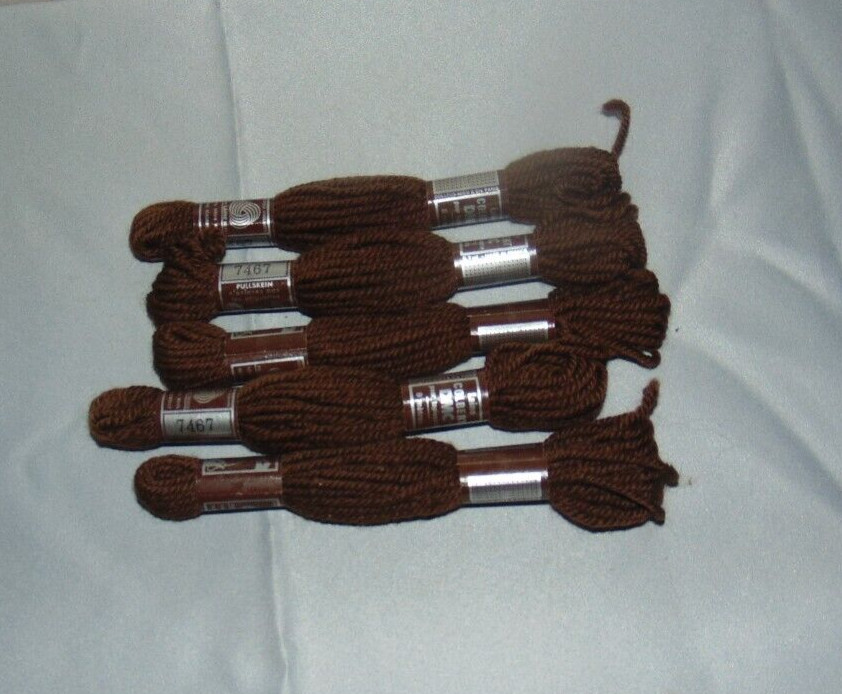 DMC Crewel Tapestry Yarn Wool Brown 7467