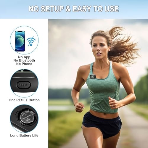 3D Pedometer for Walking, Simple Walking Step Counter with Removable Clip Black