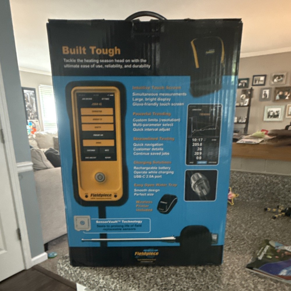 Fieldpiece CAT45K2 Combustion Analyzer O2 CO CO2 with Wireless Printer