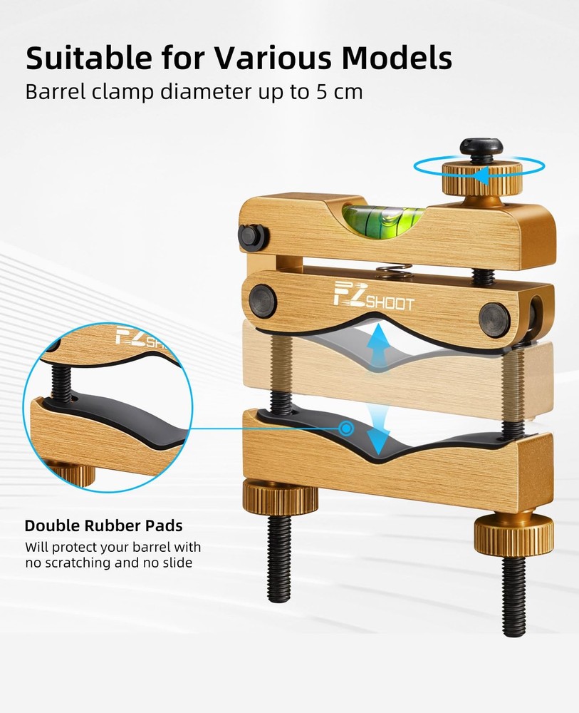 Scope Leveling Kit with High-precision Bubble Leveling System, Magnetic Unive...