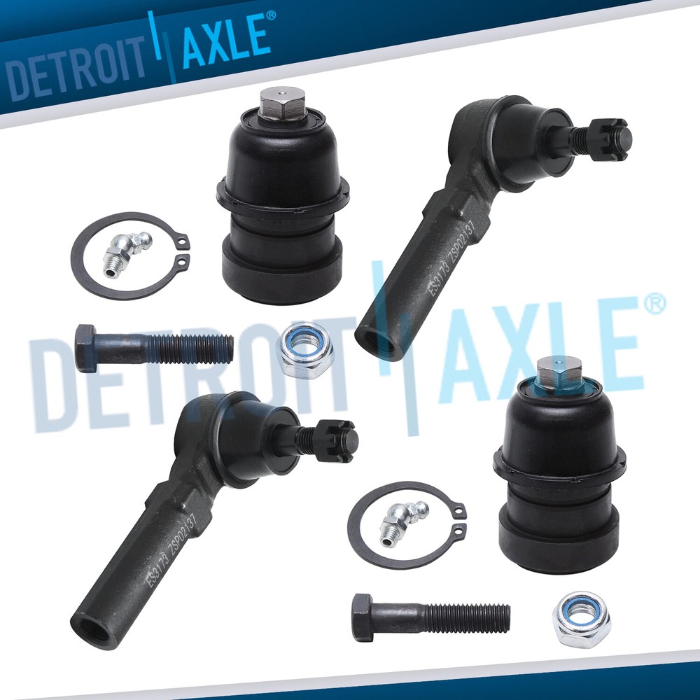 4pc Front Lower Ball Joint Outer Tie Rod Kit for 2000-05 Neon PT Cruiser SX 2.0
