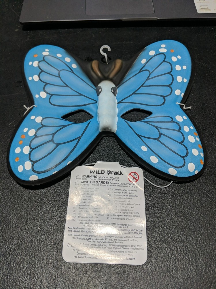 Wild Republic Blue Butterfly Mask