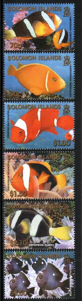 Solomon Islands Stamp 921-926  - Reef fish