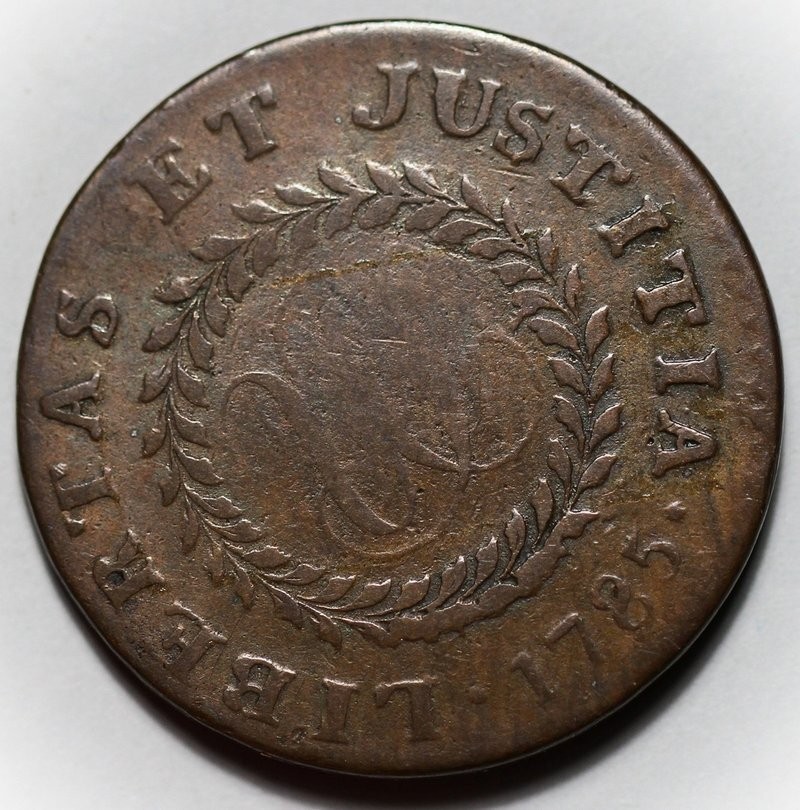1785 Nova Constellatio Copper Coin - Blunt Rays - Crosby 1-B