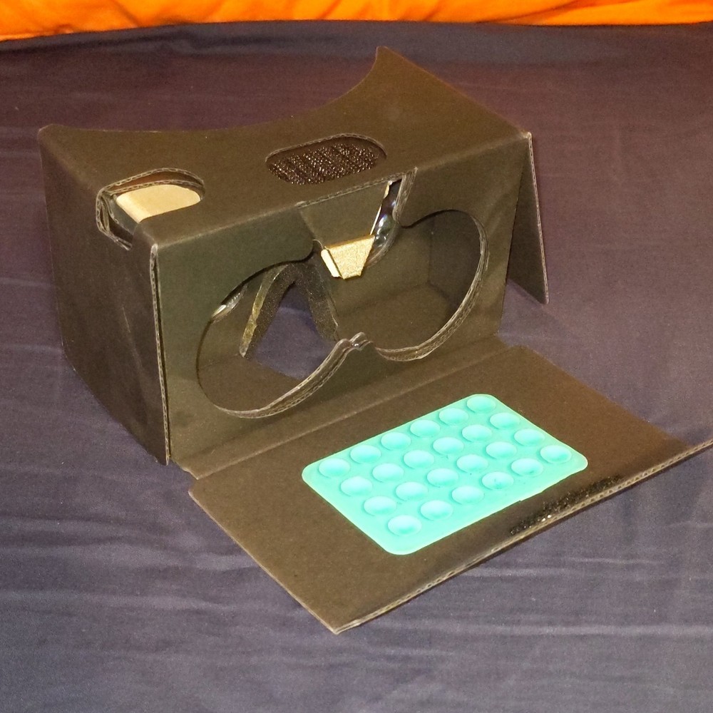 Google Cardboard Black Smartphone VR Headset with Strap