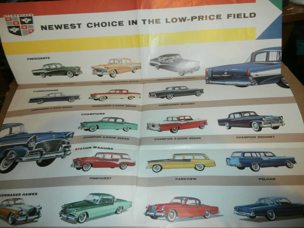 Vintage 1956 Studebaker Car Brochure