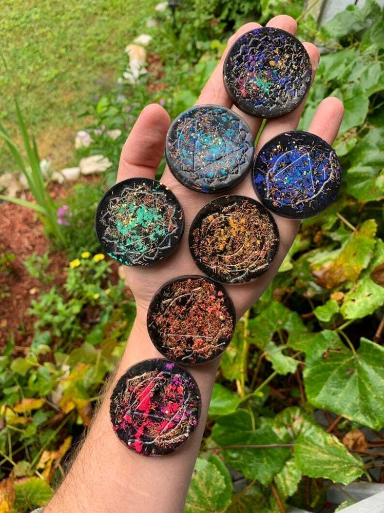 Orgonite® Chakra Set Orgone Generator® EMF Shield