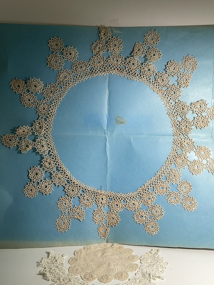 Tatting competition sample. Winning. 60 years ago. 18 “.