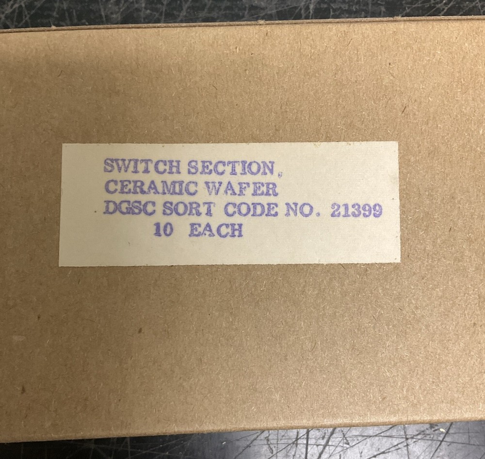 Box of 10 Ceramic Wafer Switch Section DGSC Sort Code 21399