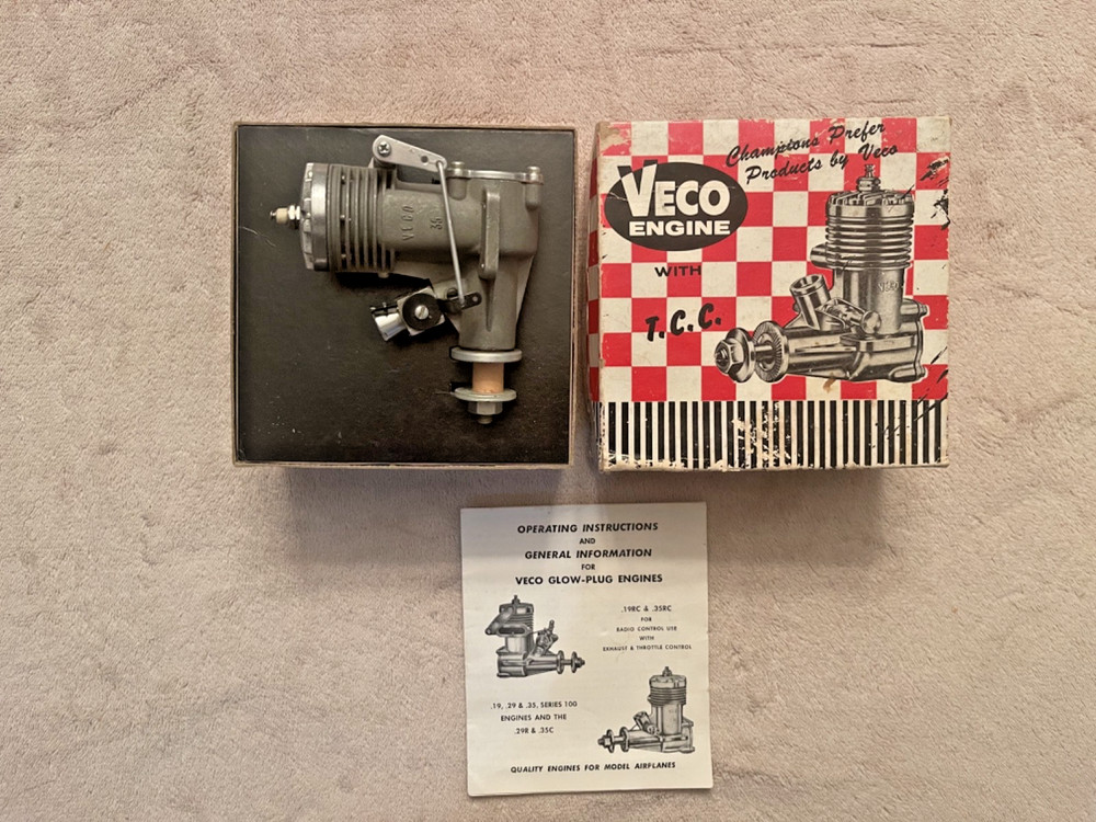 VECO .35 RC --NIB--NEVER FUELED OR MOUNTED-- HIGHLY COLLECTABLE