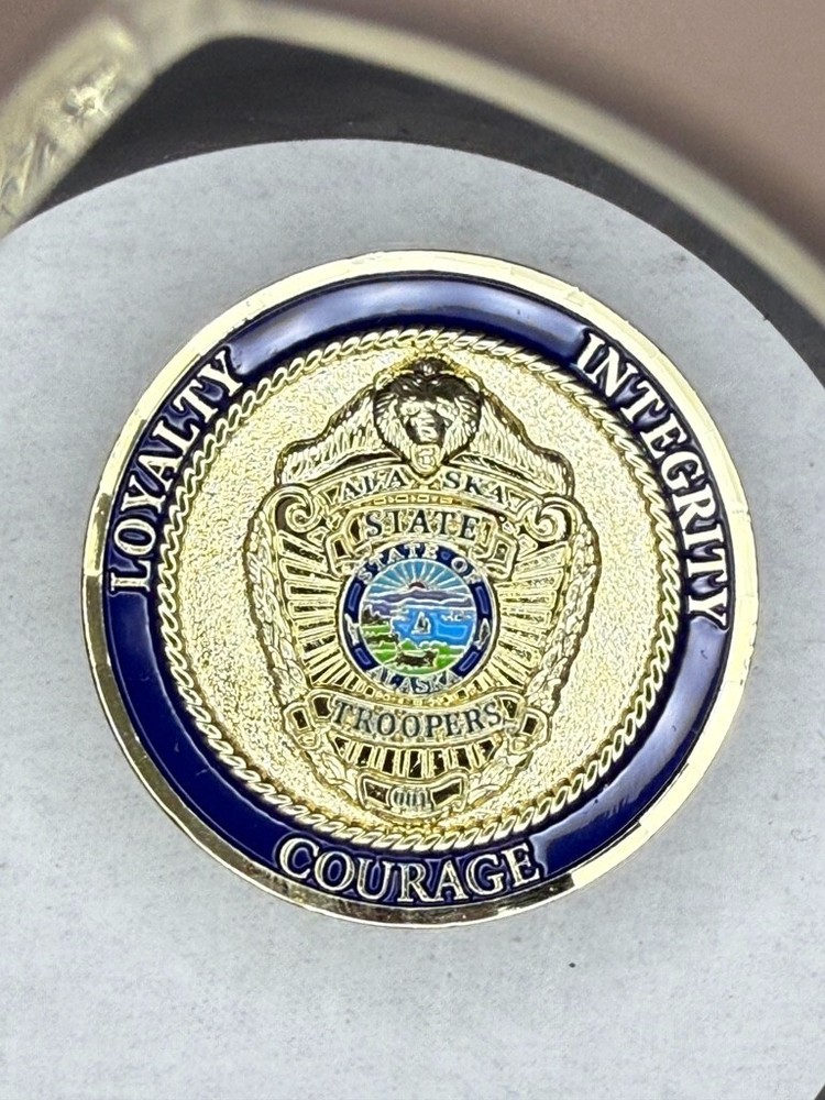 Alaska State Troopers Loyalty Integrity Courage Challenge Coin