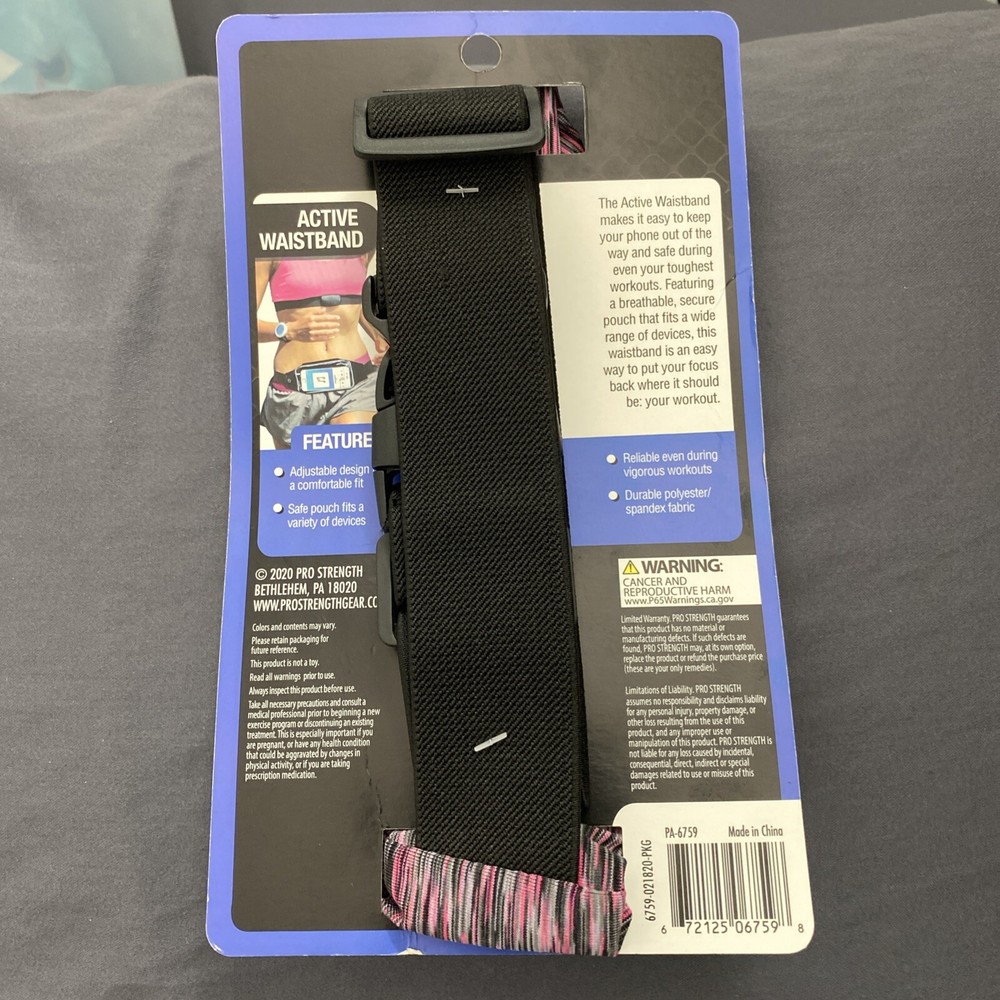 Pro Strength Pink/Gray Active Waistband