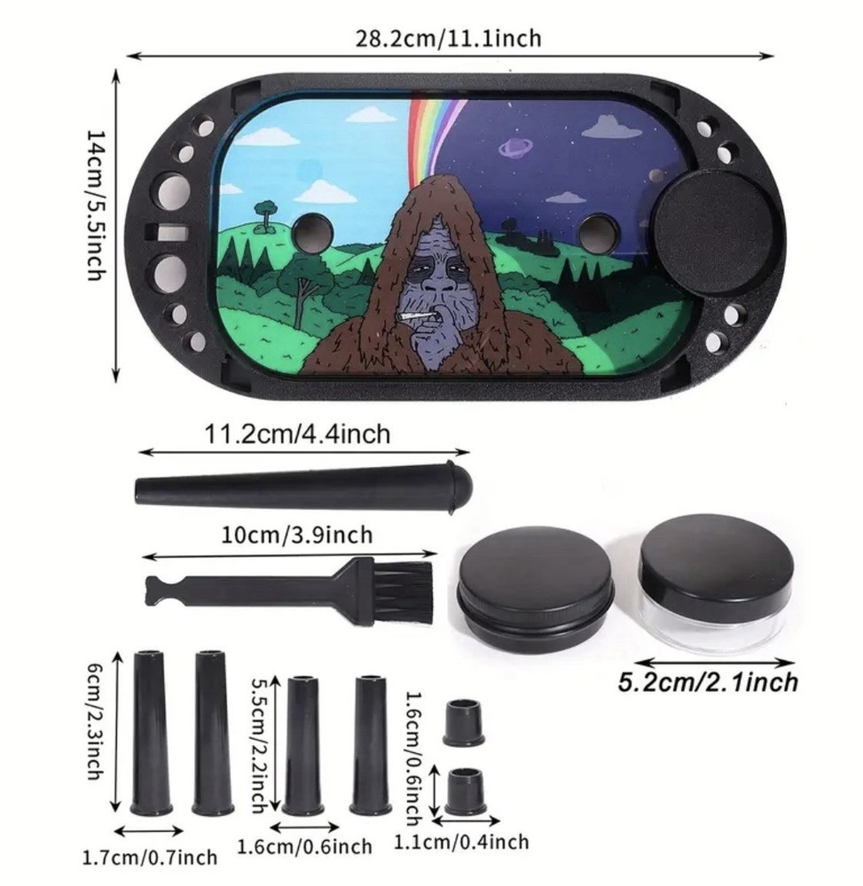 Sassy The Sasquatch “Rolling Tray Set”