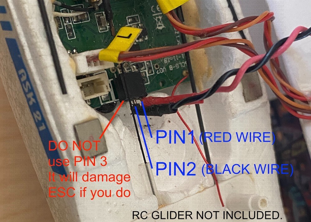 Retractable Mount ONLY (for UMX ASK-21 RC Micro Glider Power Conversion)