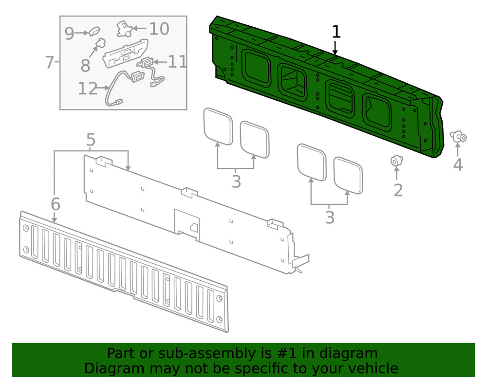 Genuine GM Minor Upper Gate 85518592