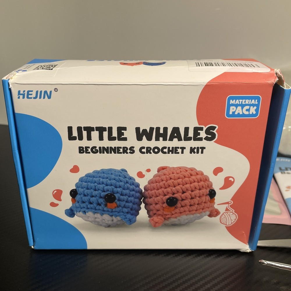 Little Whales Beginners Crochet Kit Material Pack Complete New