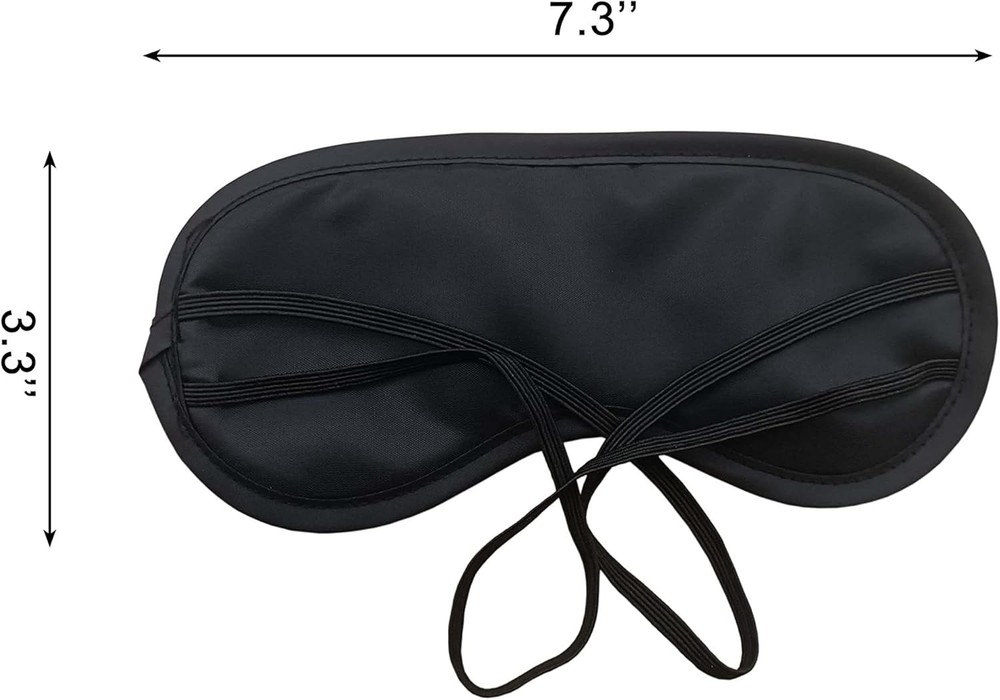 3-Pack Soft Sleeping Blindfolds - Effortless Light Blockage for All Adults
