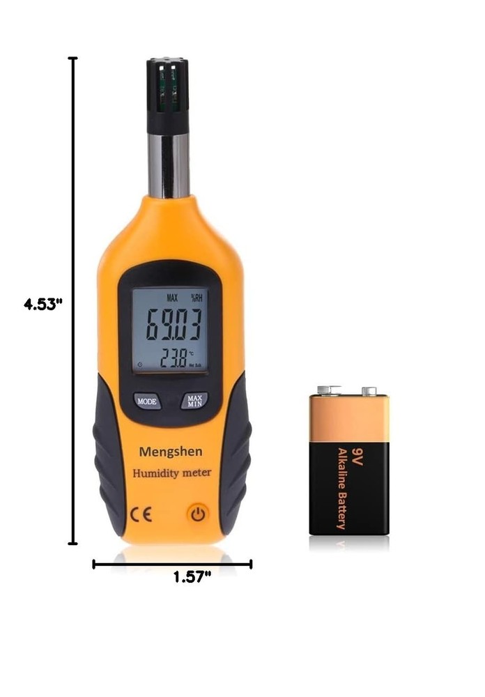 Handheld Temperature & Humidity Meter - Dew Point & Wet Bulb
