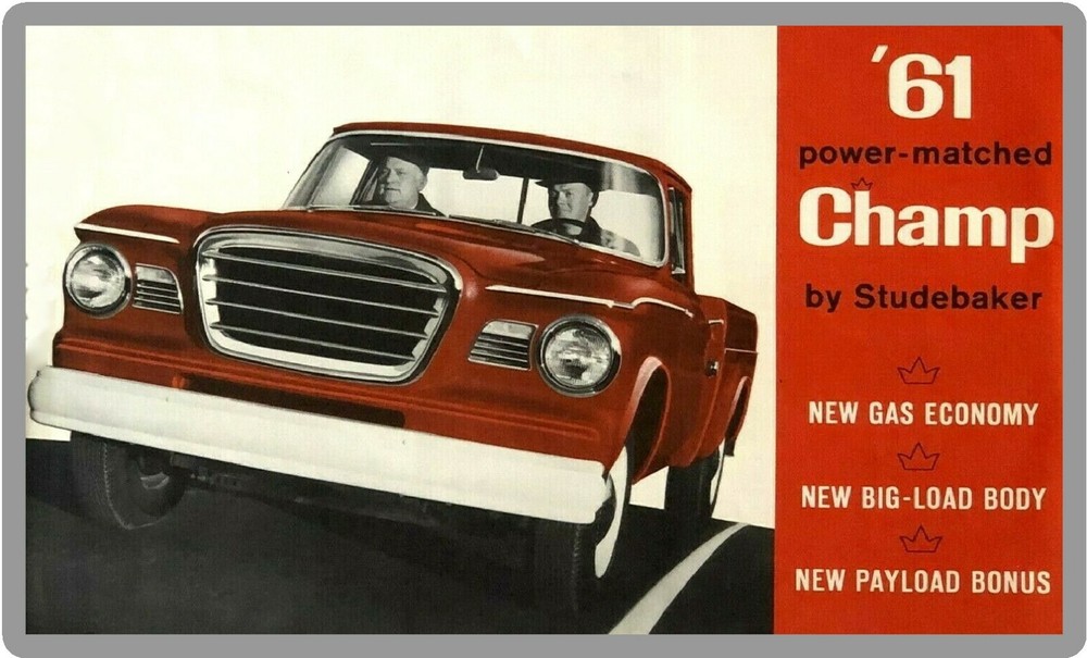 1961 Studebaker Champ Truck Refrigerator / Tool Box  Magnet