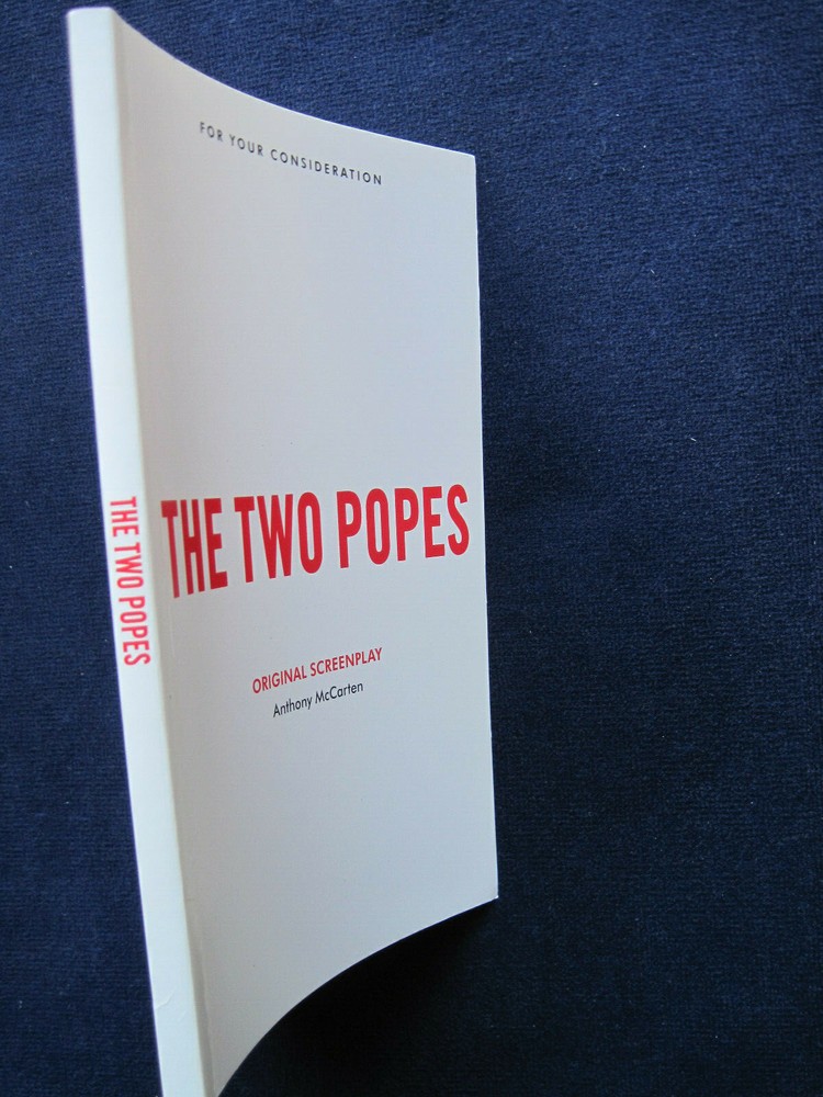 THE TWO POPES - OSCAR CONSIDERATION SCRIPT - 1st Appearance in Book Form, 1st Ed